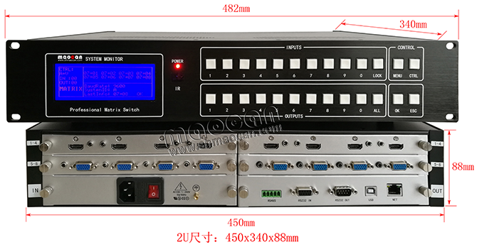 混合矩阵8进8出